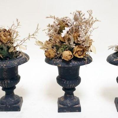1193	MINIATURE CAST IRON PLANTERS, EACH APPROXIMATELY 5 IN H
