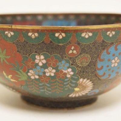 1066	CLOISONNE BOWL, APPROXIMATELY 6 IN X 3 IN HIGH
