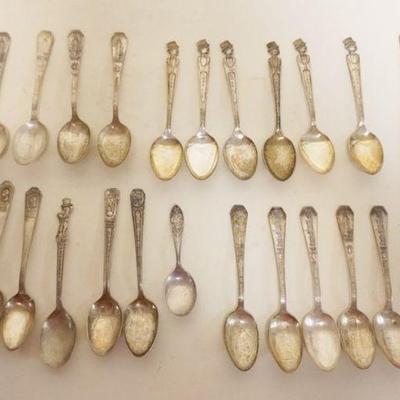 1244	SILVER PLATE SOUVINER SPOONS
