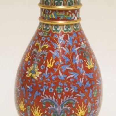 1058	CLOISONNE VASE, APPROXIMATELY 10 1/4 IN HIGH
