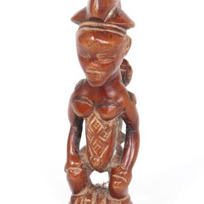 Carved Mother & Child, Punu Early 20th c.