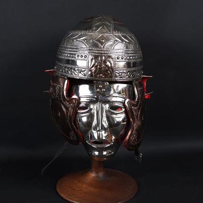 Roman Gladiator-Style Helmet w/ Mask