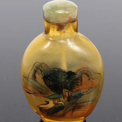 Chinese Reverse Painted Snuff Bottle