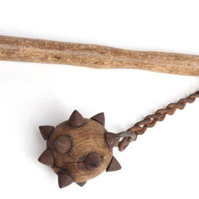 One-hand Spiked Flail, 19th C.