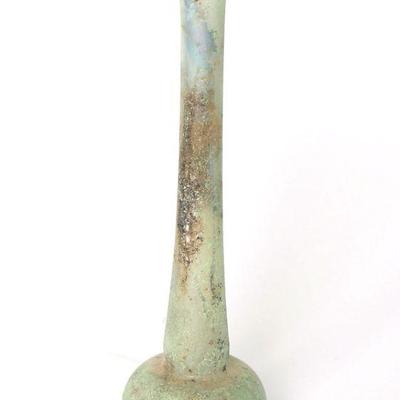 Ancient Roman Glass Candlestick Unguentarium