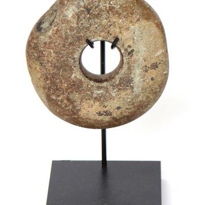 Chinese Green Stone Ritual Disc
