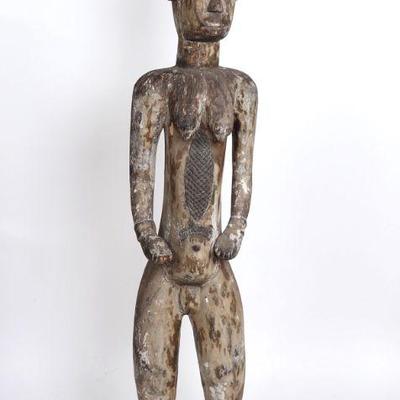 Monumental Igbo Alusi Shrine Female Effigy