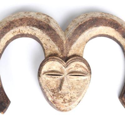 Carved Wood Kwele Mask, Gabon