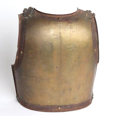French Brass Cuirass Backplate Armory of Chatellerault