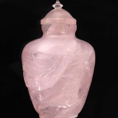 Lovely Pink Quartz Chinese Snuff Bottle
