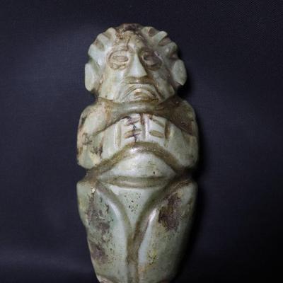 Unusual Pre-Columbian Style Jade Figure