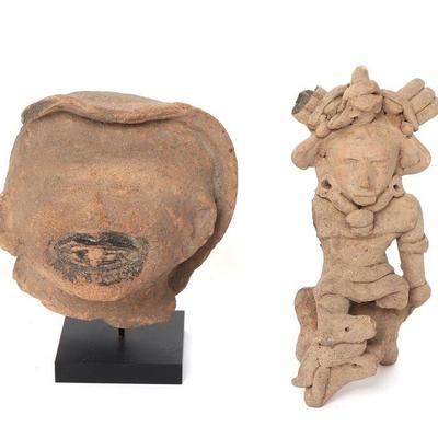 Vera Cruz Pottery Had & Standing Figure