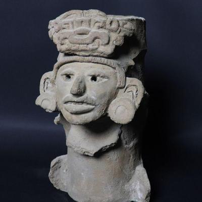 Pre-Columbian Zapotec Funerary Vessel or Urn, 600-900CE