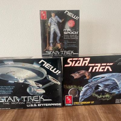 (3) AMT Star Trek Model Kits