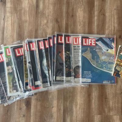 (21) Vintage LIFE Space Magazines + Saturday Evening Post & Popular Mechanics