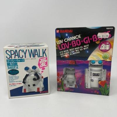 Spacy Walk Robot & Bandai Lov Chance Lov Bo Gi Bots - Whe-Bot & El-Bot