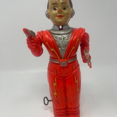 RARE Vintage Irwin Spaceman From Mars Wind-Up Toy