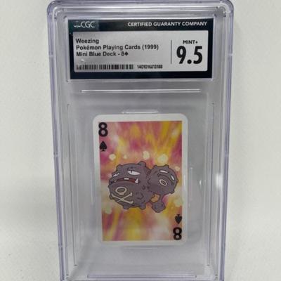 CGC GRADED 9.5 - 1999 Pokemon Playing Cards - Mini Blue Deck 8