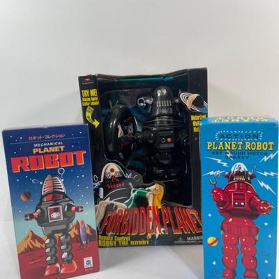 Vintage Forbidden Planet Robby the Robot & 160s Action Planet Robot +