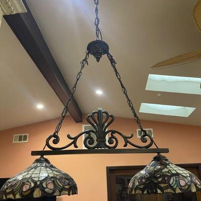 Tiffany style ceiling light fixture 
