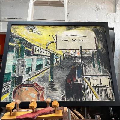 The tube Subway painting 