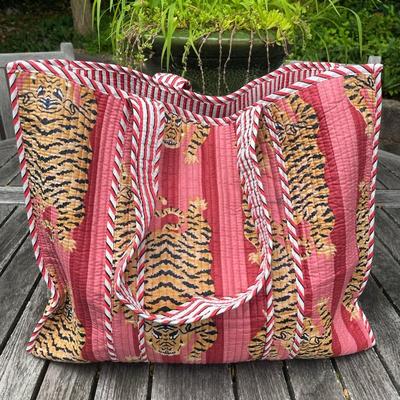 Screen print indian tote bag 