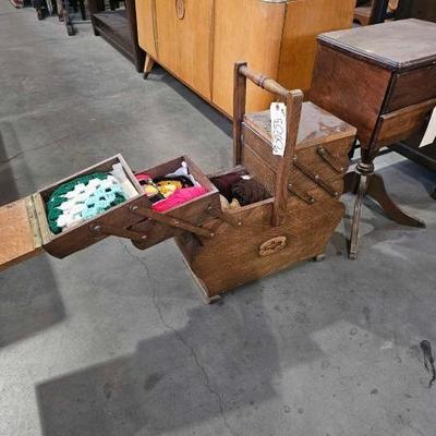 #5060 â€¢ Nightstand with Drawers and Expanding Storage Box
