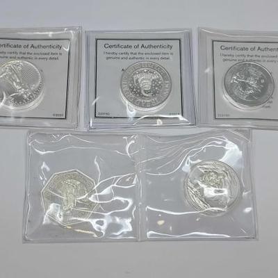 #564 â€¢ (5) Silver Coins
