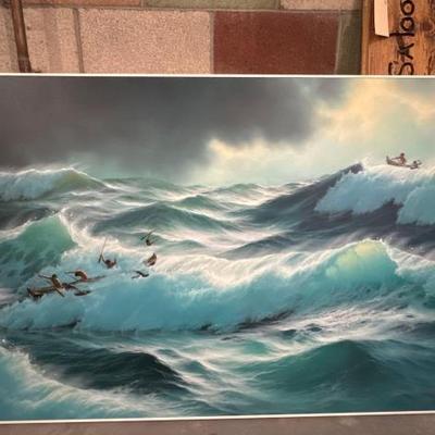 #6613 â€¢ Large Ocean Picture Decor
