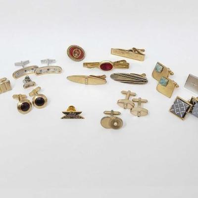 #439 â€¢ 10k Gold Cufflinks, Clips, & Pins, 155g
