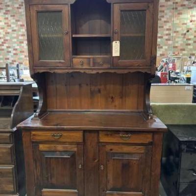 #5108 â€¢ Wood 2 piece cabinet
