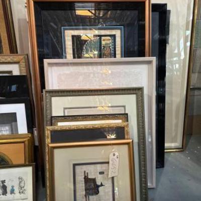 #6652 â€¢ (13) Framed Wall Pictures & Wall Decor
