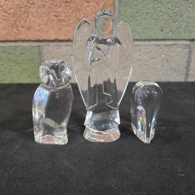 #3030 â€¢ (3) Baccarat Crystal Paperweights
