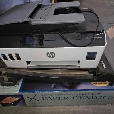 #6236 â€¢ HP Smart Think Plus 651 Printer and 2 Paper Cutters
