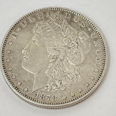 #588 â€¢ 1878 Morgan Silver Dollar
