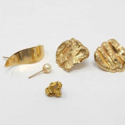 #412 â€¢ 14k Gold Earrings, 3g
