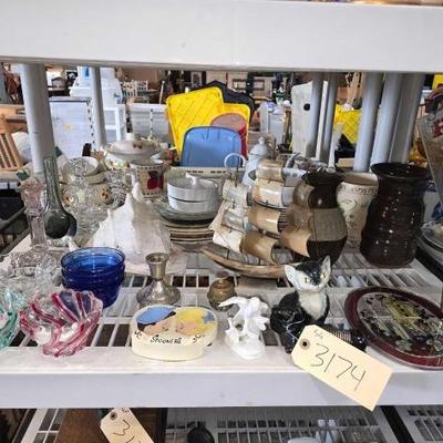 #3174 â€¢ Dishware, Glass, Vases
