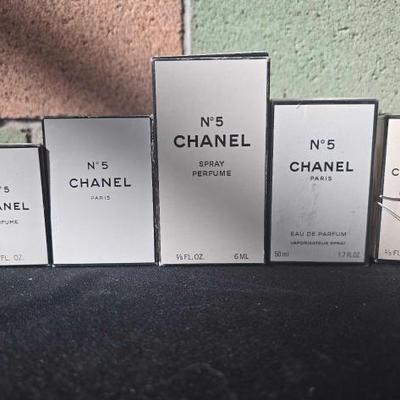 #2554 â€¢ (5) Chanel No 5 Perfumes
