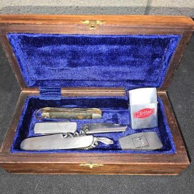 #2628 â€¢ Pocket Knife, Pocket Utility Tool, Zippo Lighter
