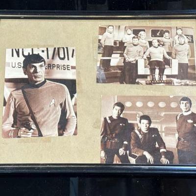 #5354 â€¢ Vintage Framed Star Trek Pictures
