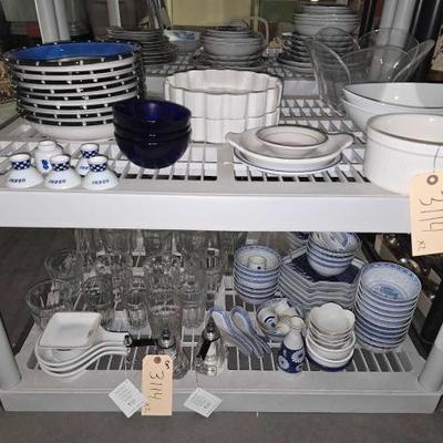 #3114 â€¢ China, Glass, and Dishware Collection
