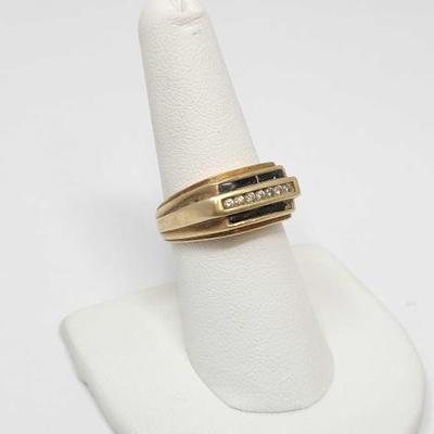 #421 â€¢ 10k Gold Diamond Ring, 10g
