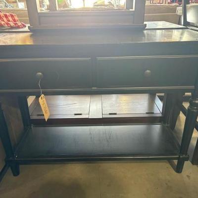 #5066 â€¢ black dresser 2 drawers
