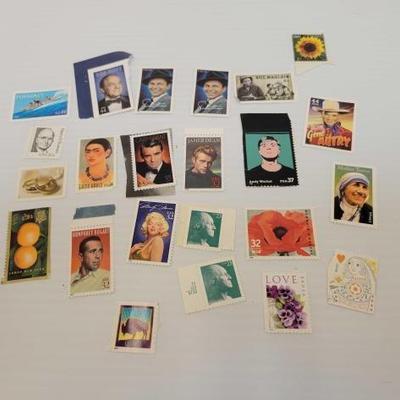#910 â€¢ (23) Celebrity Stamp Collection
