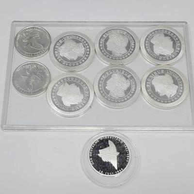 #566 â€¢ (9) Silver Coins
