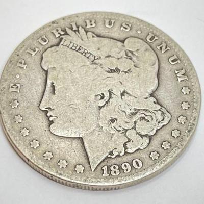 #596 â€¢ 1890 Morgan Silver Dollar
