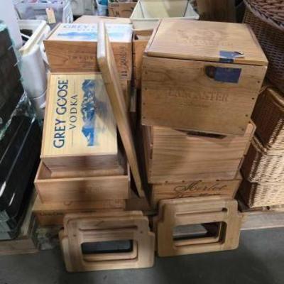 #7084 â€¢ Liquor And Wine Wooden Boxes
