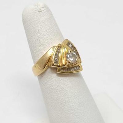 #337 â€¢ 14k Gold Diamond Ring, 5.31g
