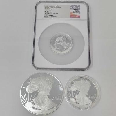 #550 â€¢ (3) Fine Silver Coins
