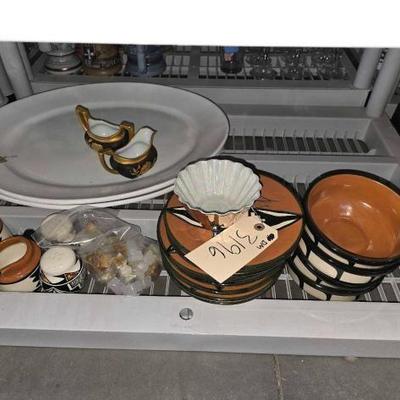 #3196 â€¢ Dishware and Stone Chess Pieces
